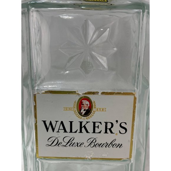 1976 Walker's DeLuxe Bourbon Vintage Decanter With Stopper (Empty) - Picture 3 of 6